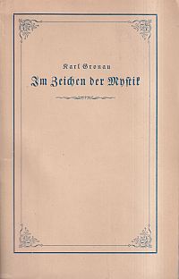Gronau, Im Zeichen der Mystik. (Umschlag)