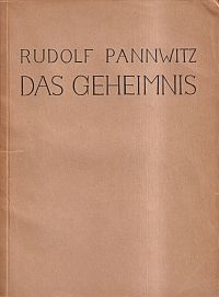 Pannwitz, Das Geheimnis. (Umschlag)