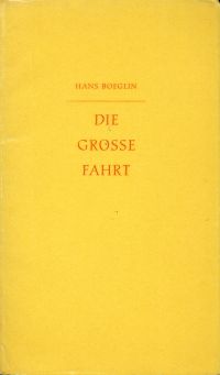 Boeglin, Die grosse Fahrt. (Umschlag)