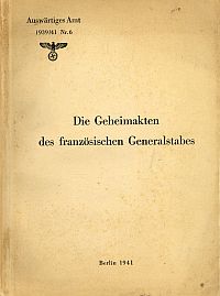 Die Geheimakten des französischen Generalstabes. (Umschlag)