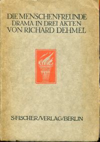 Dehmel, Die  Menschenfreunde. (Umschlag)